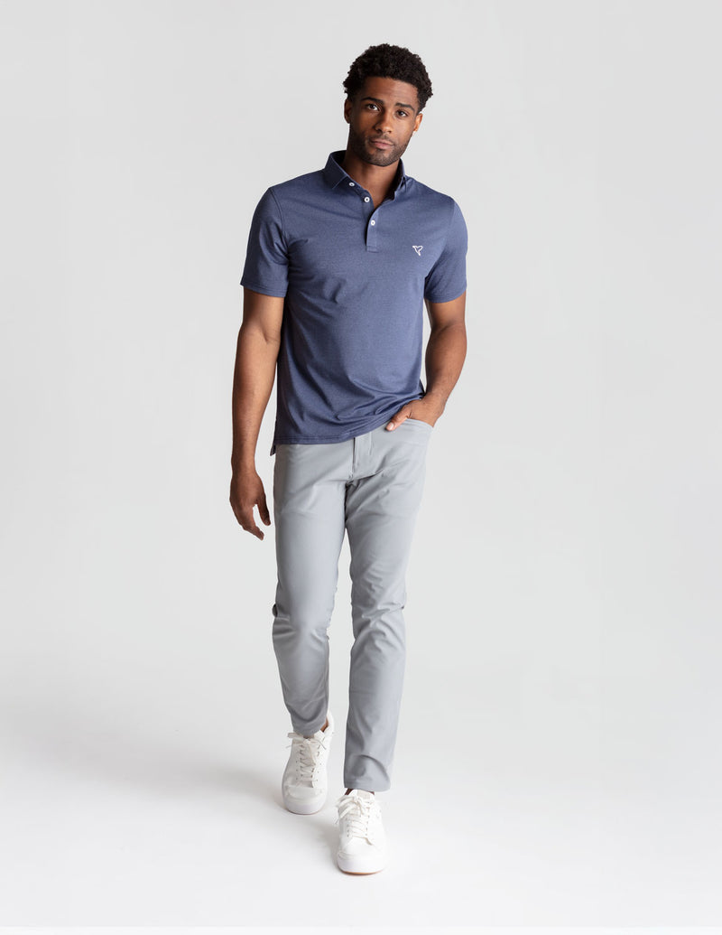 GHØST 5-POCKET PANTS - Grey Glide - Slim Fit (The AeroWeapons)
