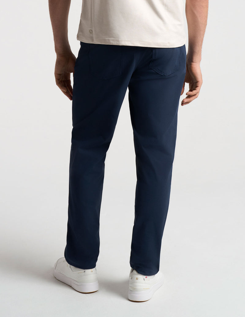 GHØST 5-POCKET PANTS - Signal Navy - Classic Fit (The Apollowned)