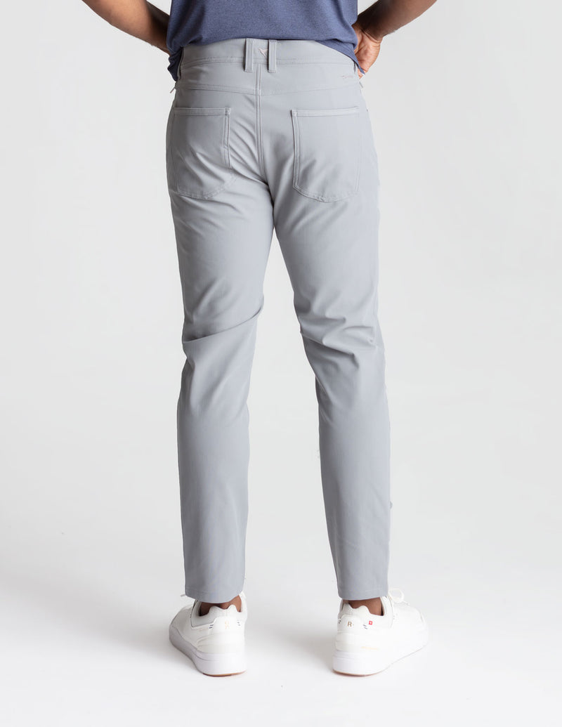 GHØST 5-POCKET PANTS - Grey Glide - Slim Fit (The AeroWeapons)