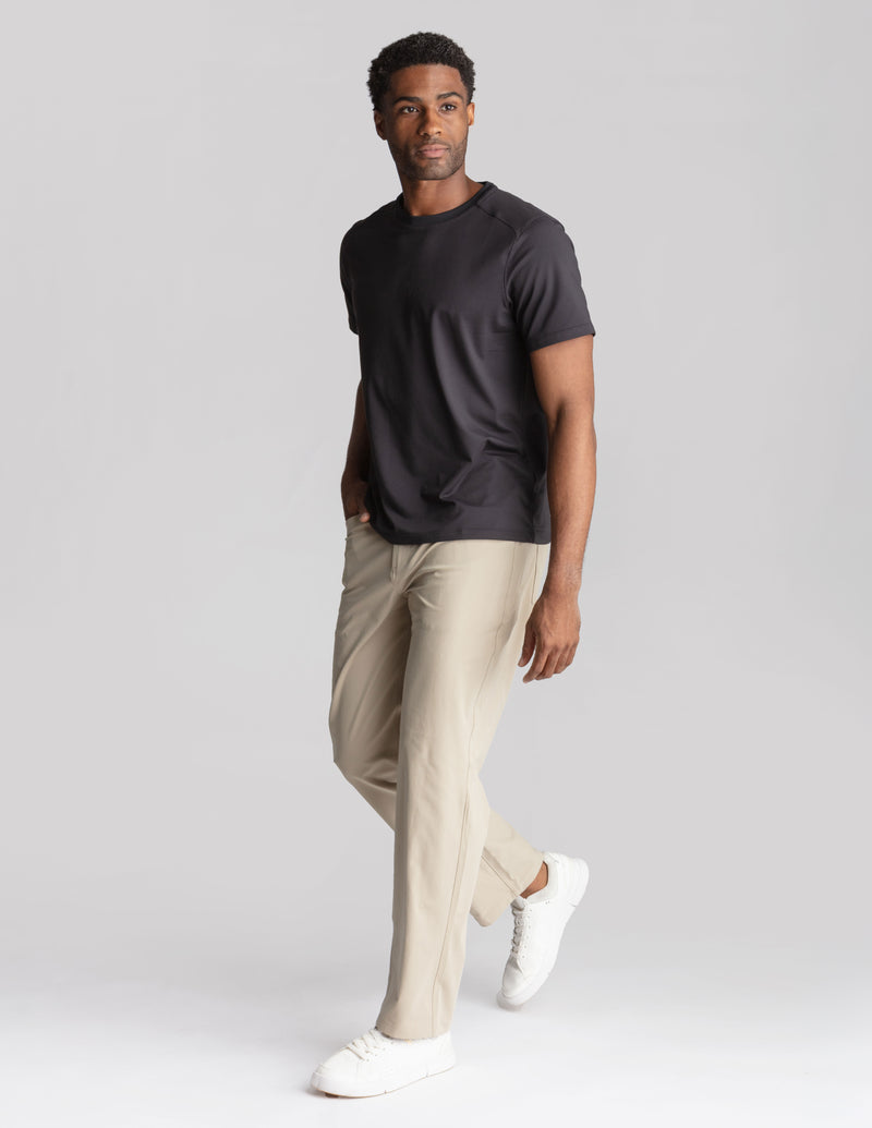 GHØST 5-POCKET PANTS - Stratos Sand - Relaxed Fit (The Theta Waves)