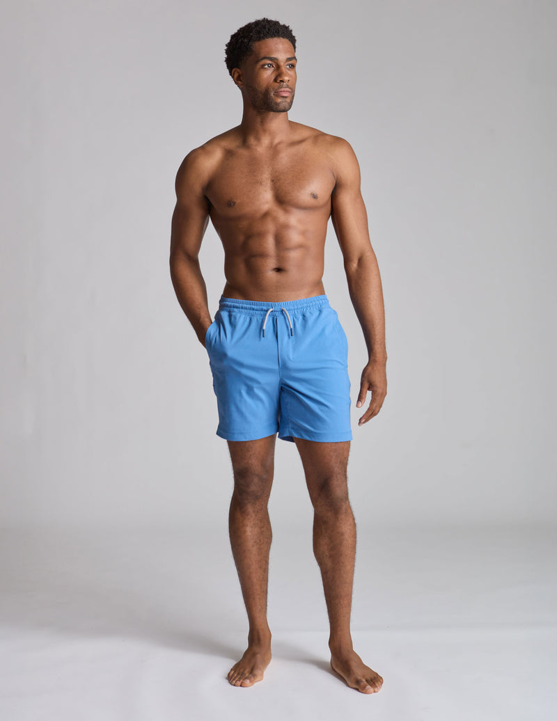 Swim Shorts - La Prade's Blue (The James Earl Buoys)