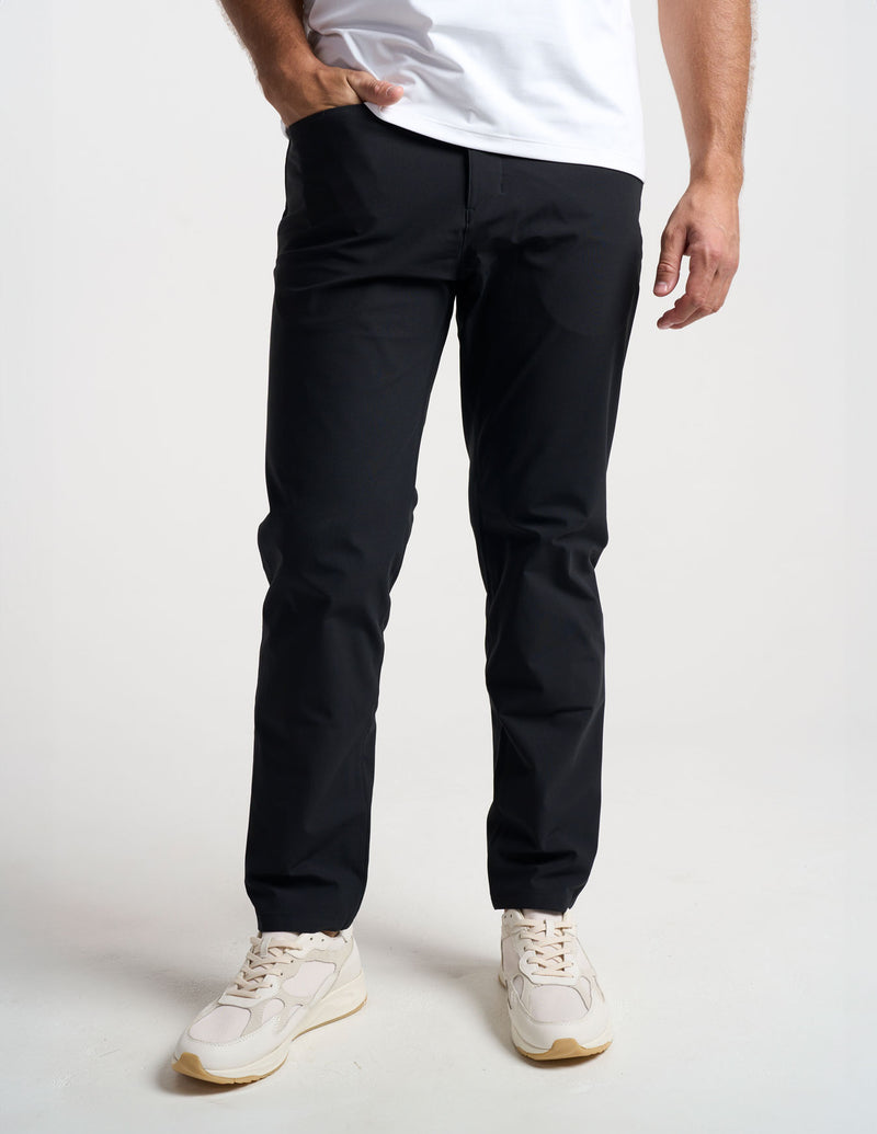 GHØST 5-POCKET PANTS - Mach Black - Classic Fit (The Buzzed Gravity)