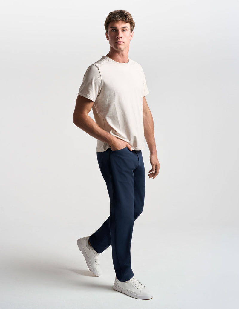 GHØST 5-POCKET PANTS - Signal Navy - Classic Fit (The Apollowned)