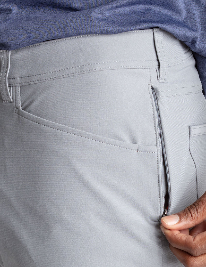 GHØST 5-POCKET PANTS - Grey Glide - Slim Fit (The AeroWeapons)