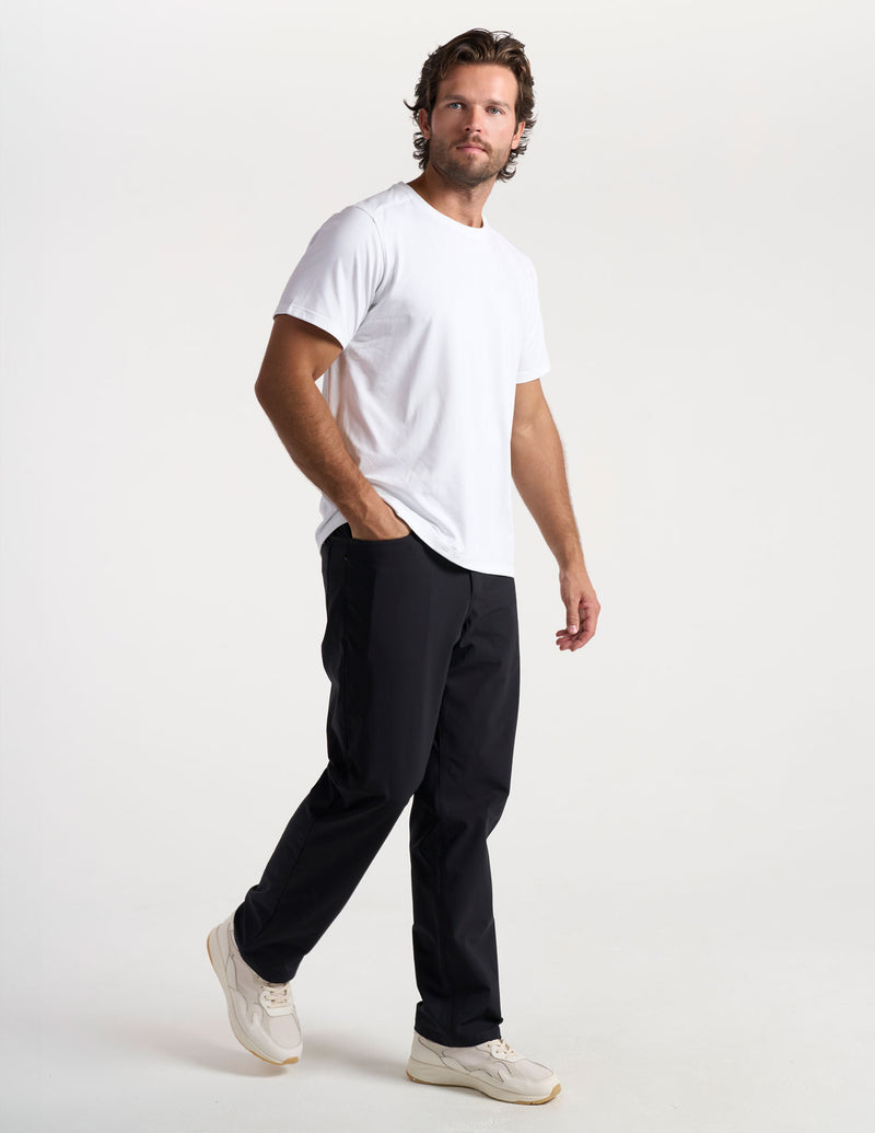 GHØST 5-POCKET PANTS - Mach Black - Relaxed Fit (The Buzzed Gravity)