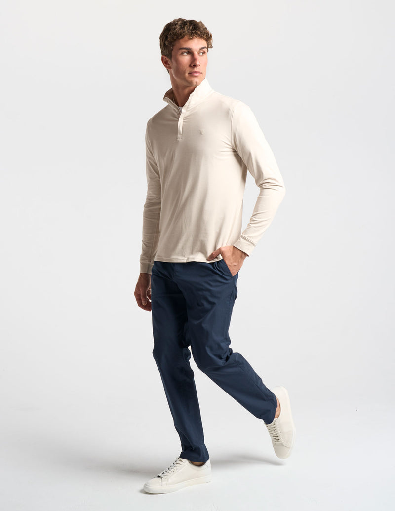 Quarter Zip - Frontier Beige Heather (The Geronimo)