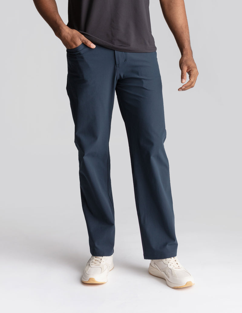 GHØST 5-POCKET PANTS- Signal Navy - Relaxed Fit (The Apollowned)