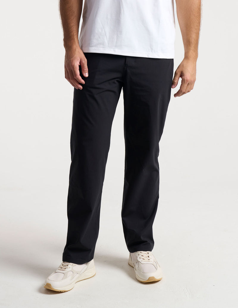 GHØST 5-POCKET PANTS - Mach Black - Relaxed Fit (The Buzzed Gravity)