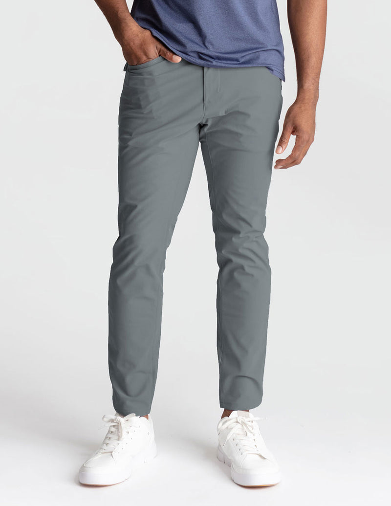 GHØST 5-POCKET PANTS - Storm Gray - Slim Fit (The Thunder Runs)