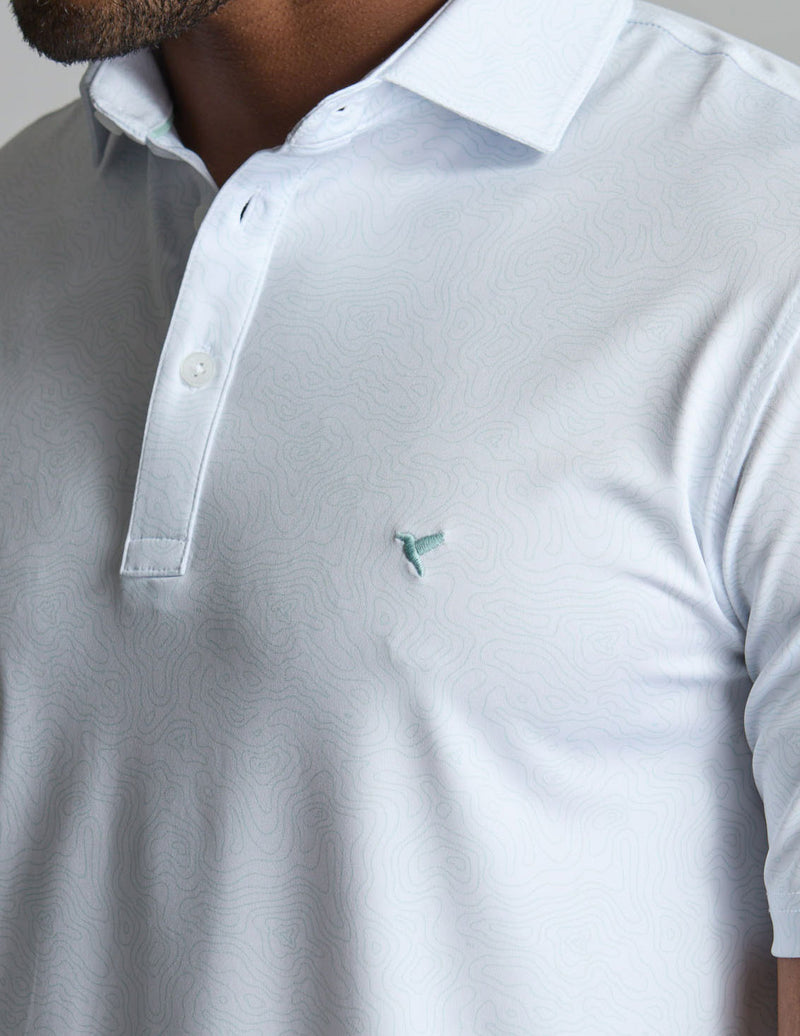 NoFlop Golf Polo - Double Breaker Green (The Arnold Palm Squeezer)