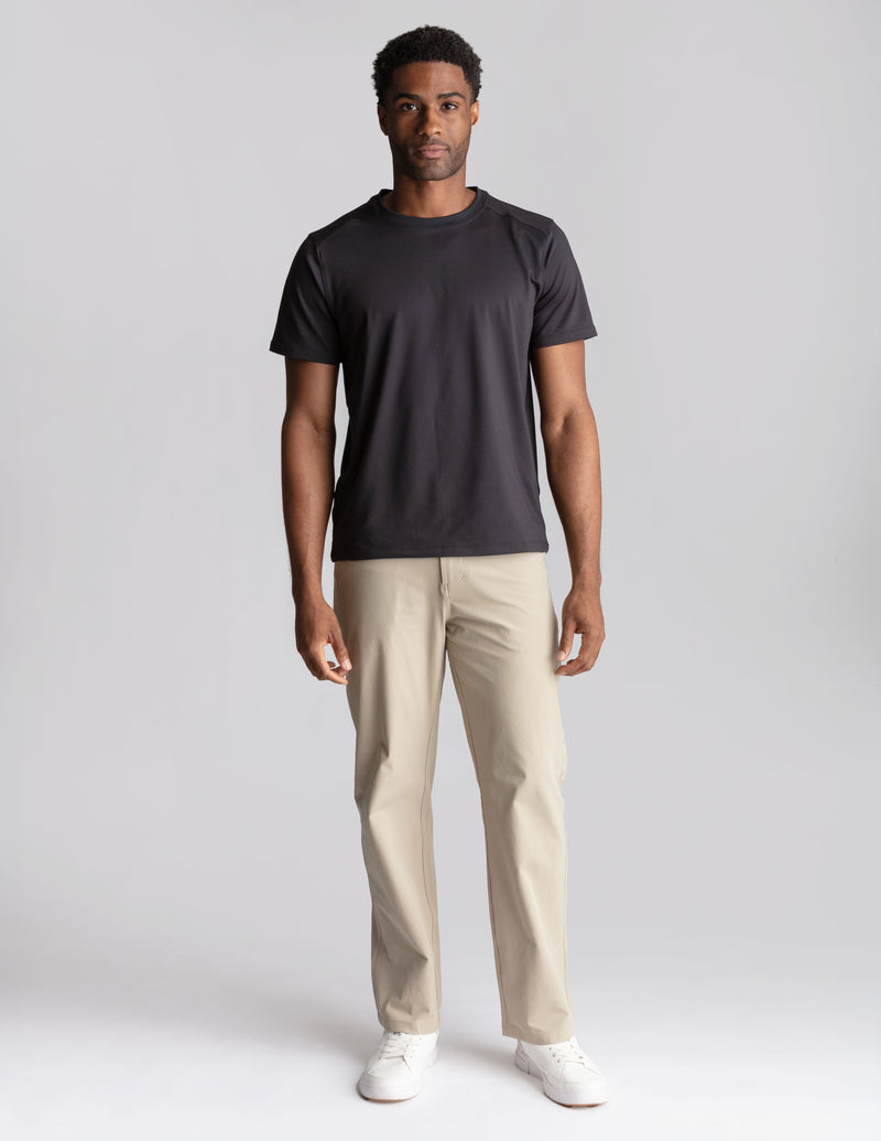 GHØST 5-POCKET PANTS - Stratos Sand - Relaxed Fit (The Theta Waves)