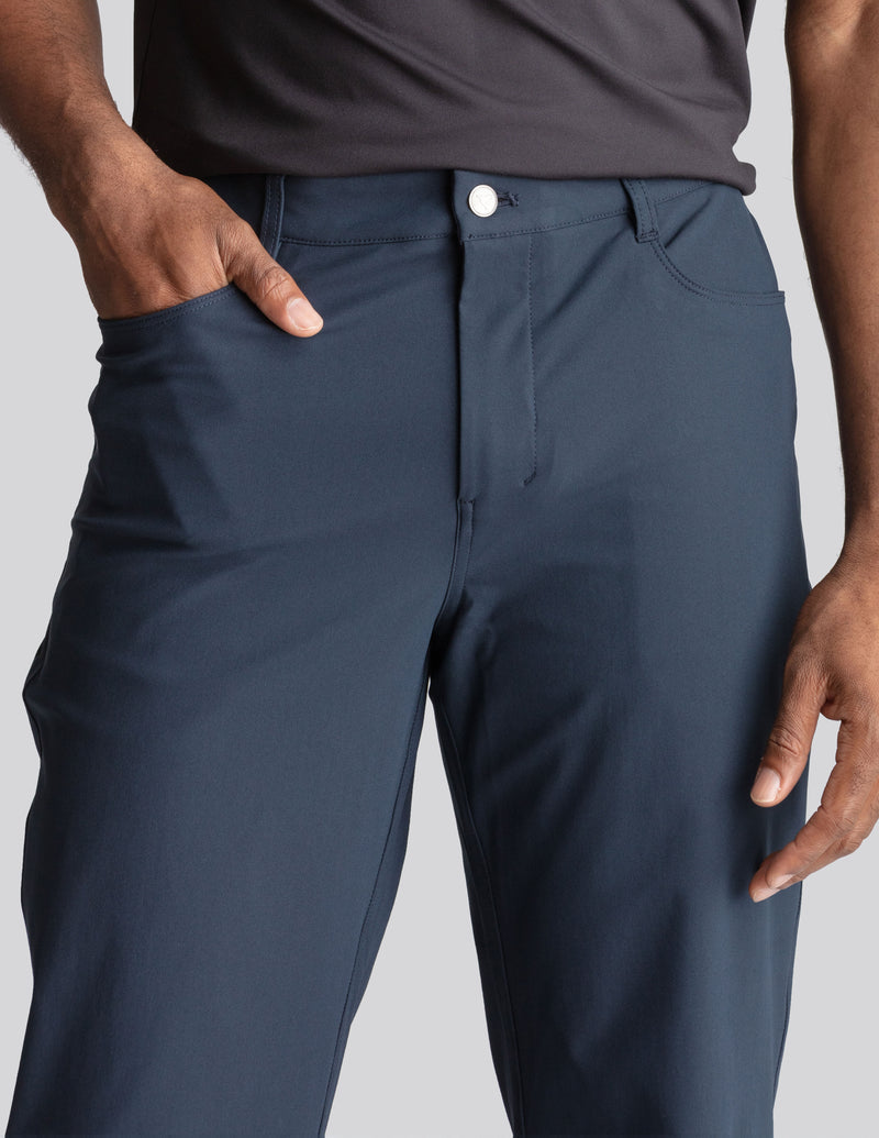 GHØST 5-POCKET PANTS- Signal Navy - Relaxed Fit (The Apollowned)