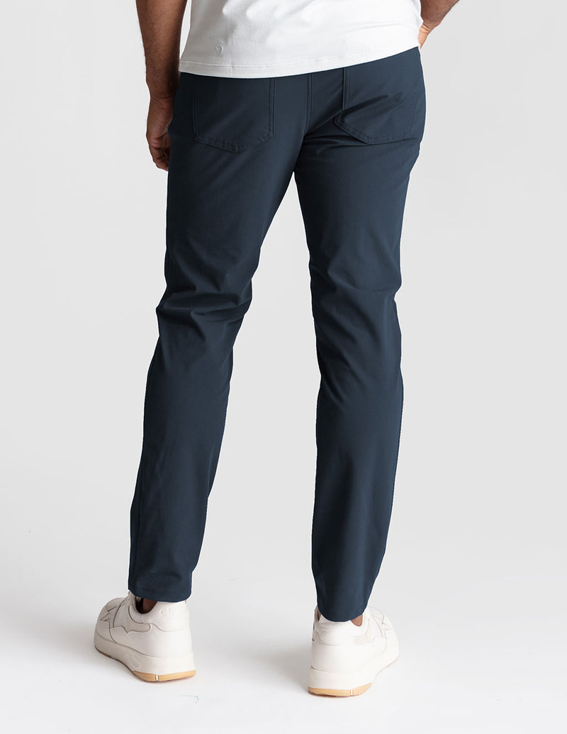 GHØST 5-POCKET PANTS - Signal Navy - Slim Fit (The Apollowned)