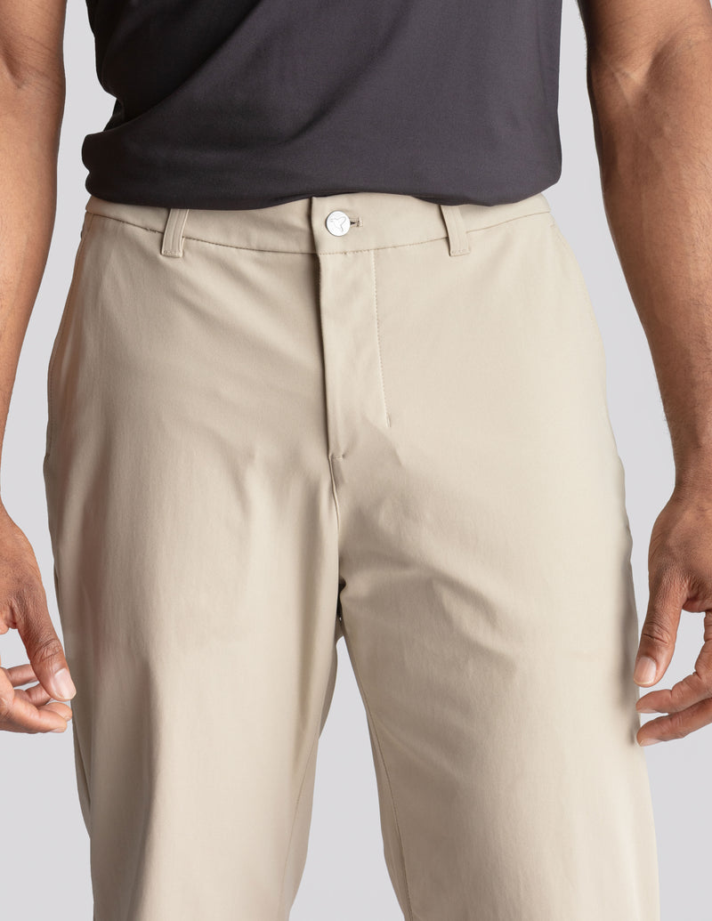 GHØST 5-POCKET PANTS - Stratos Sand - Relaxed Fit (The Theta Waves)