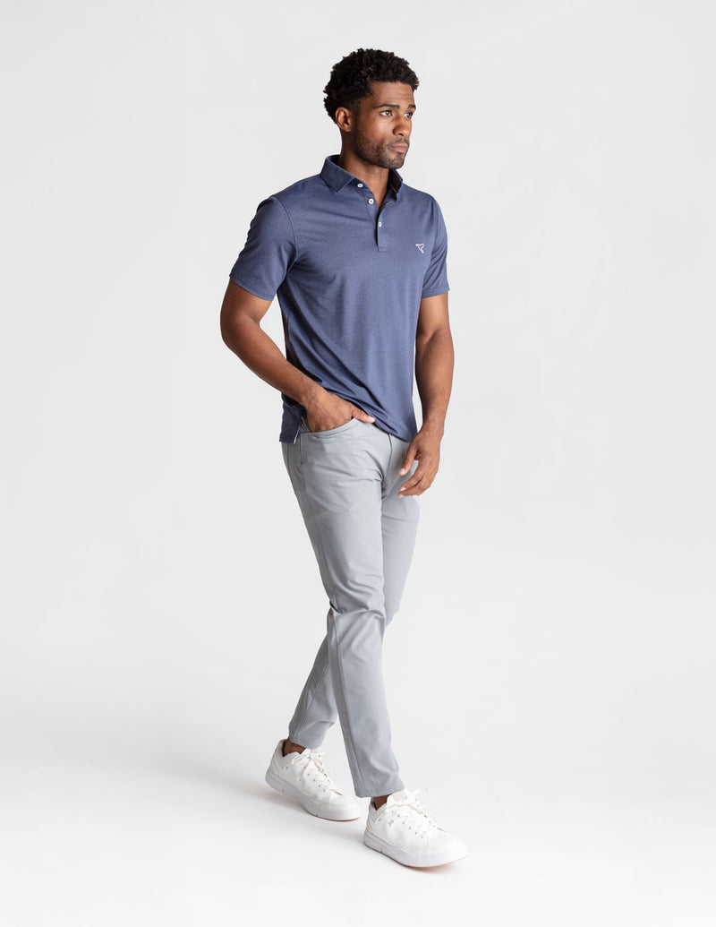 GHØST 5-POCKET PANTS - Grey Glide - Slim Fit (The AeroWeapons)