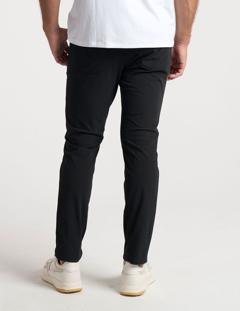 GHØST 5-POCKET PANTS - Mach Black - Slim Fit (The Buzzed Gravity)