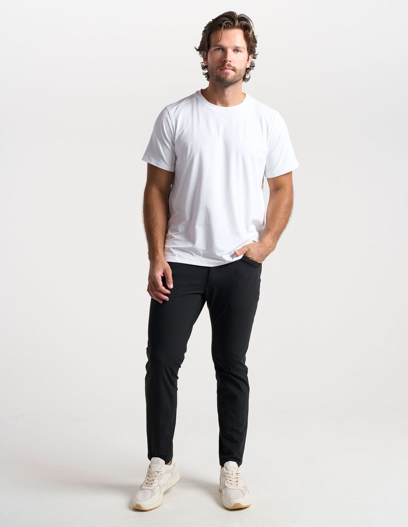 GHØST 5-POCKET PANTS - Mach Black - Slim Fit (The Buzzed Gravity)