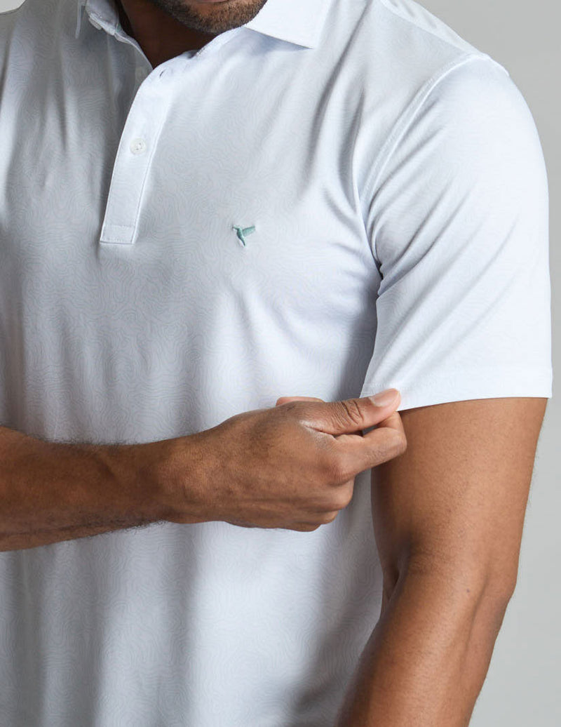 NoFlop Golf Polo - Double Breaker Green (The Arnold Palm Squeezer)