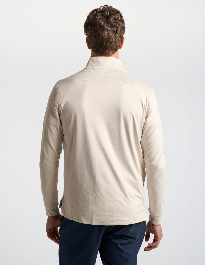 Quarter Zip - Frontier Beige Heather (The Geronimo)