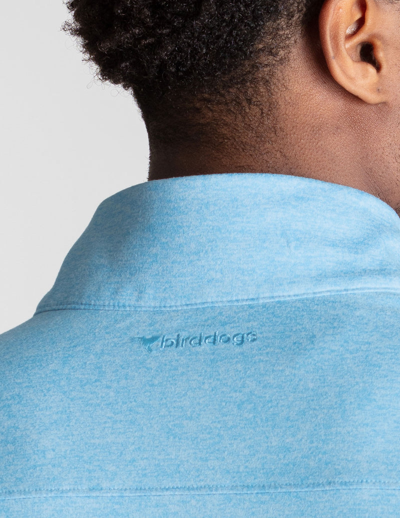 Quarter Zip - Carolina Blue Heather (The Roadie)