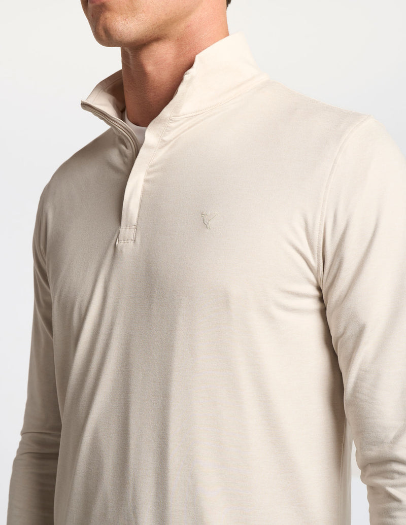 Quarter Zip - Frontier Beige Heather (The Geronimo)