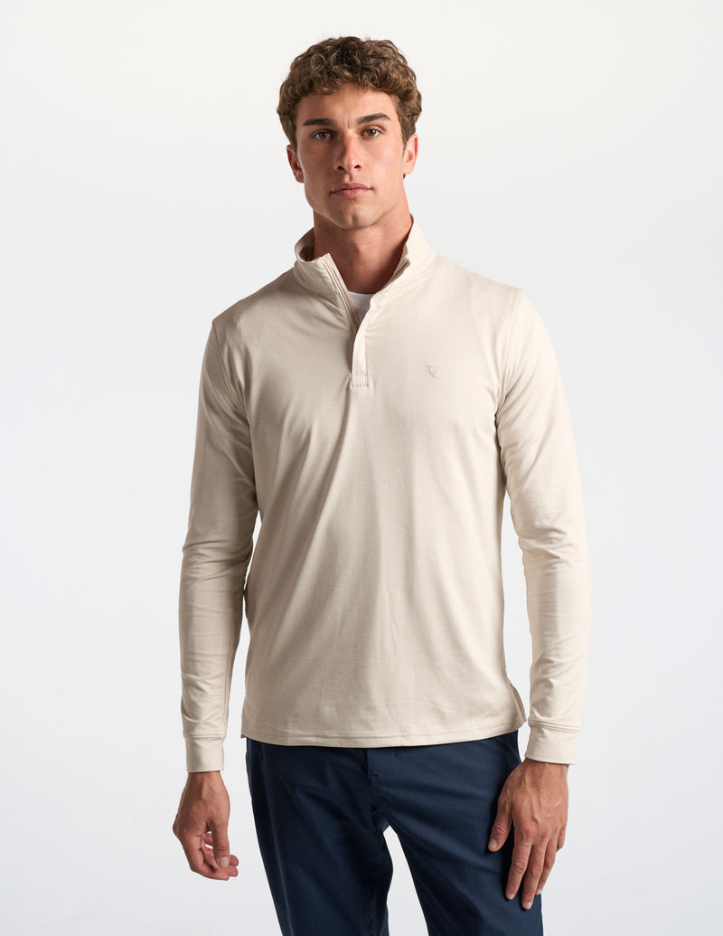 Quarter Zip - Frontier Beige Heather (The Geronimo)